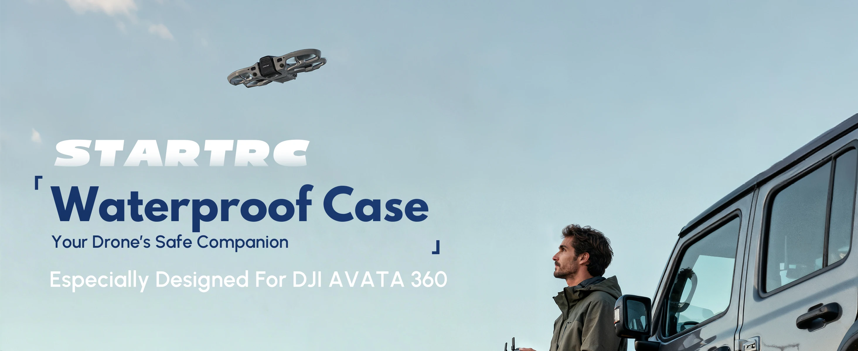 Wasserdichter Hartschalenkoffer für DJI Avata 360 Combo Stoßfeste Reise-Aufbewahrungsbox Unterstützt RC2/G-N3 Brillen/Motion Controller/Akku – Detail 1
