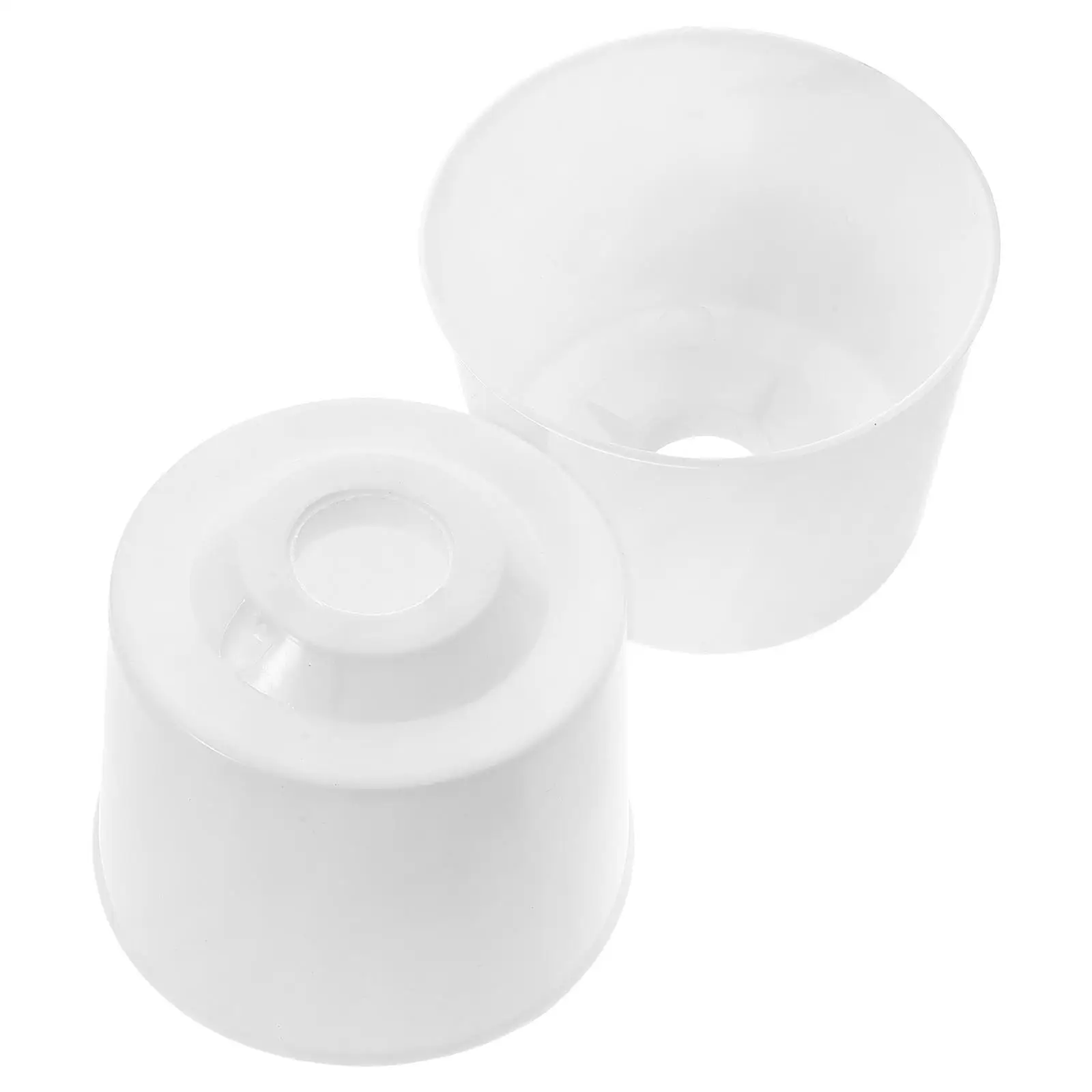

2Pcs Ceiling Cup Dust Covers Canopy White Base Protective Guard Electric Fan Cover Set Plastic Fan Cover Debris Prevention Long