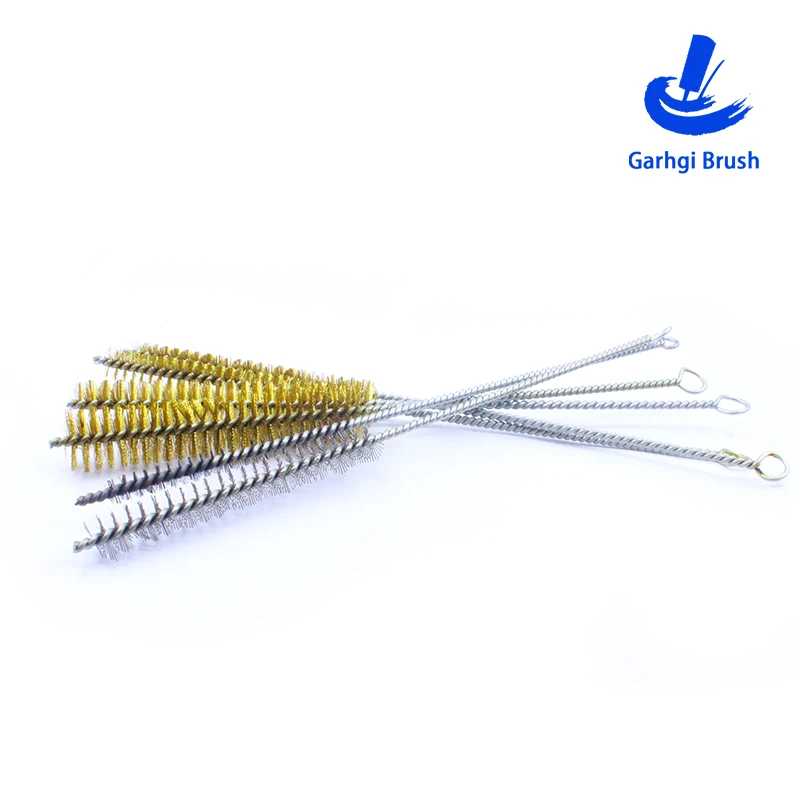 Stainless Steel Wire Pipeline Brushes Copper Tube Cleaning Twisted-in-Wire Bore Rust Removal Hand Manual Tool House Accessories