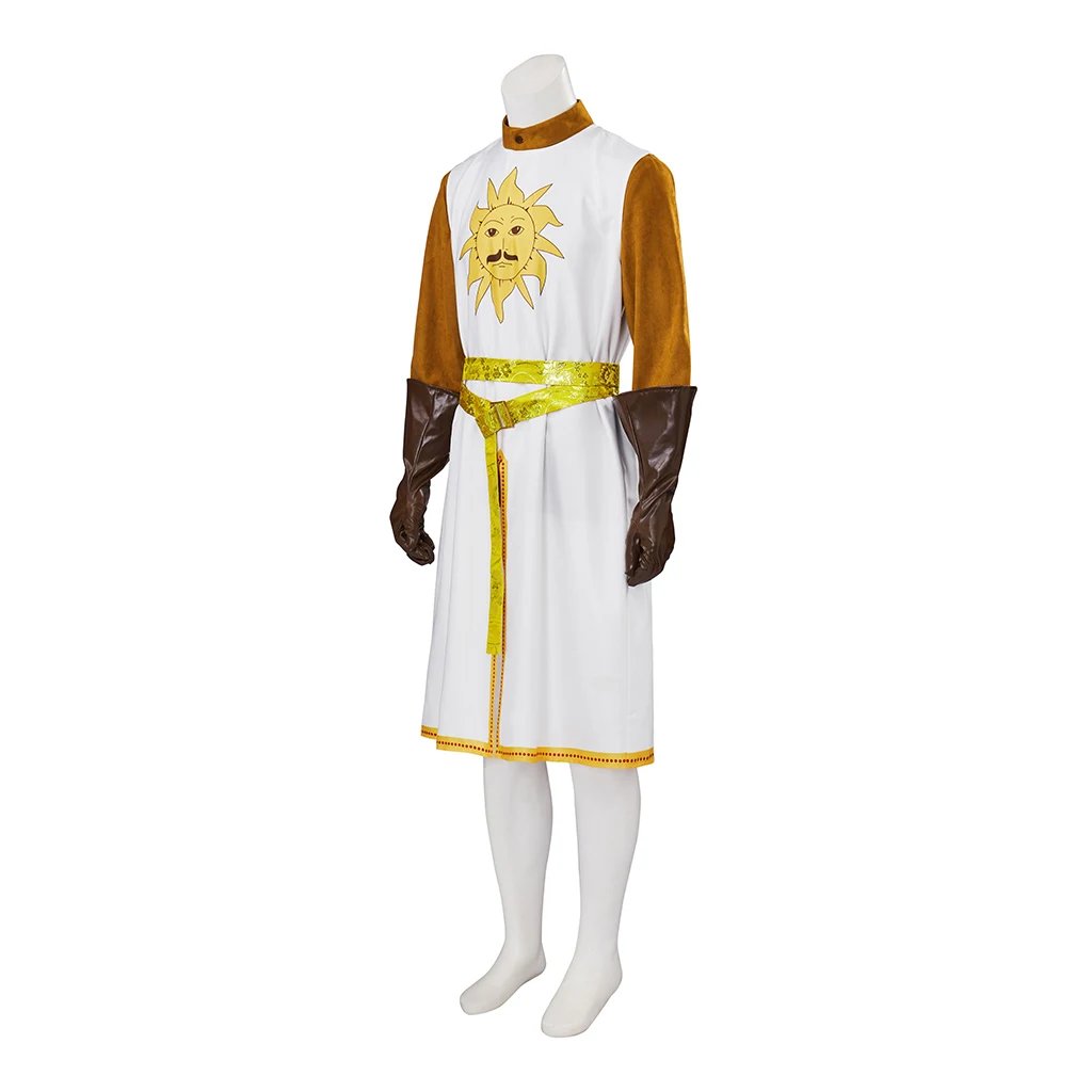 Disfraz del rey Arthur Sun para hombre, traje Medieval renacentista, de Caballero Real, para Halloween