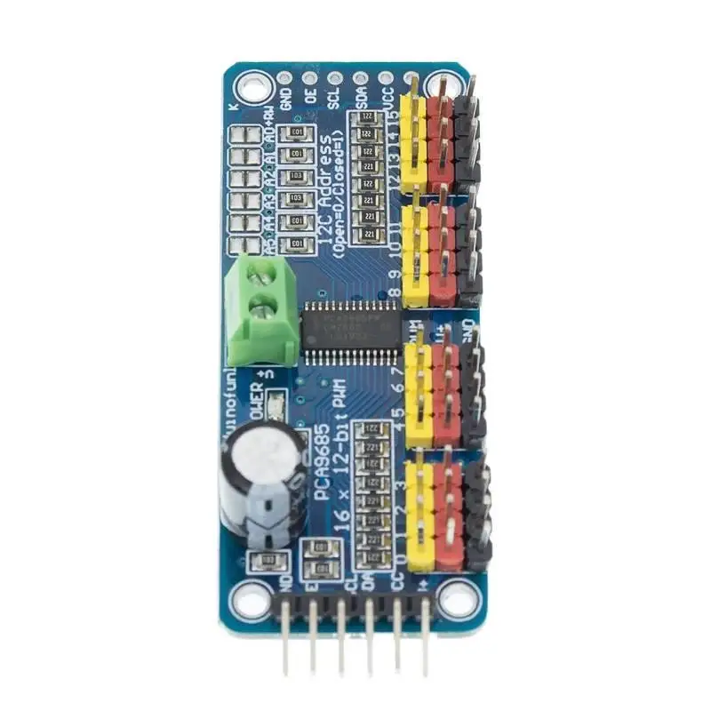 16 Channel 12-bit PWM/Servo Driver-I2C interface PCA9685 module