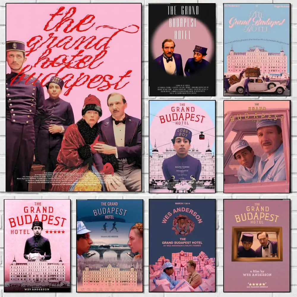 The Grand Budapest Hotel Poster HD Art Sticky Wall Waterproof Home Bedroom Bar Aesthetic Decoration Perfect Room Decor