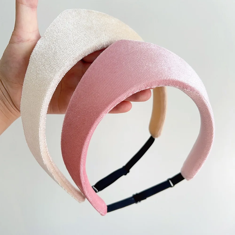 2025 Velvet Women Headband Smooth European and American Hairpin Headband Hair Hoop Lady Headwear