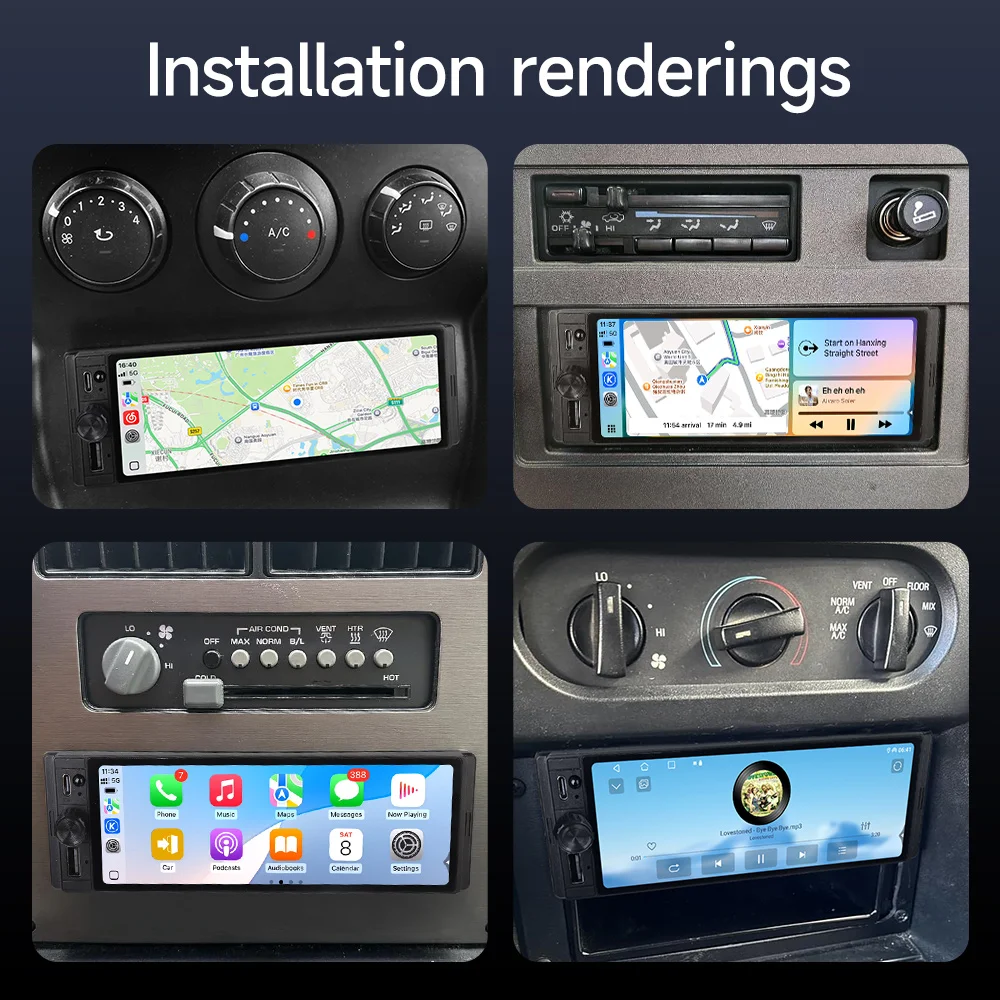 JIUYIN 6.28 Inch 1 Din Carplay Android Auto Car Radio Multimedia Video MP5 Player With BT FM Stereo USB Type-C Plug Autoradio