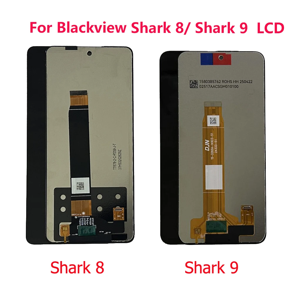 For Blackview Shark 8 Shark 9 LCD Display + Touch Screen Sensor Digitizer Blackview Shark8 Shark9 LCD Parts