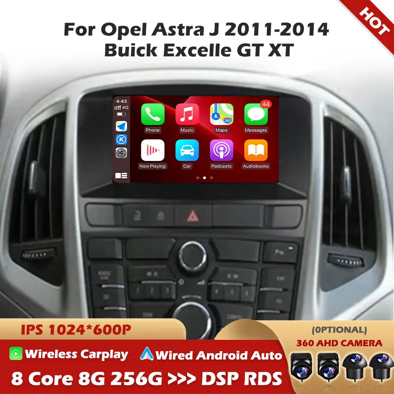 Radio Carplay For Opel Astra J 2011-2014 Buick Excelle GT XT Car Multimedia Player Intelligent System Android Auto Navigation