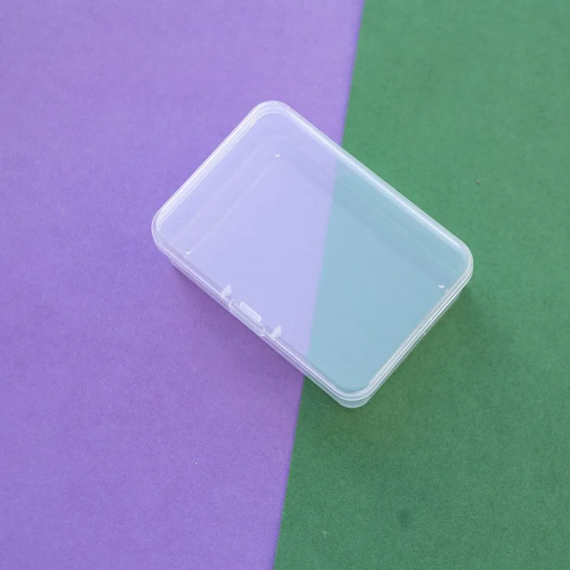 

Clear Snap Lock Storage Box - Square/Round/Rectangle Organizer for Jewelry/Cables/Cards (Multi-Purpose Transparent Case)
