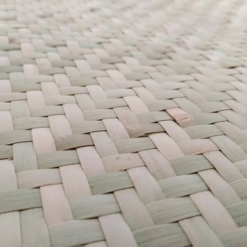 

Full green bamboo mat, pure handmade strip mat, weaving, mat, sleeping bamboo