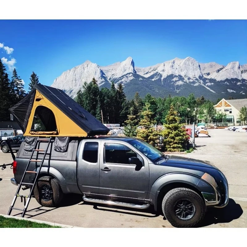 Lightweight ultra-thin roof tent Aluminum camping roof tent Hard shell roof tent