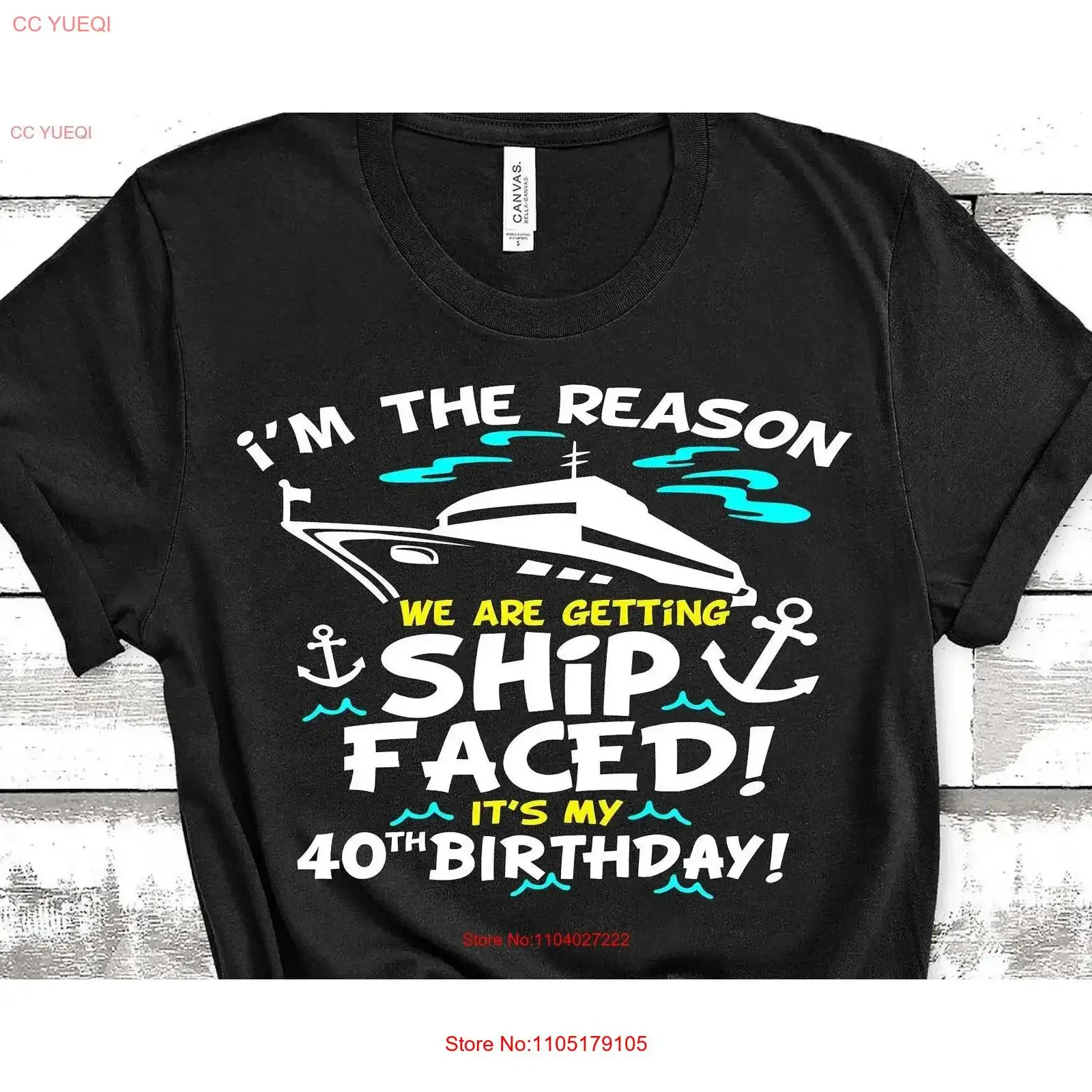 

Birthday Cruise T Shirt Im The Reason We Are Getting Ship Faced 40th BoaT Group Cruising Matching vintage Washed Comfortable