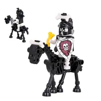 Medieval series, Skeleton Soldiers, Skeleton Knights Corps, armed dolls, building blocks, birthday gifts, desktop ornaments. 6