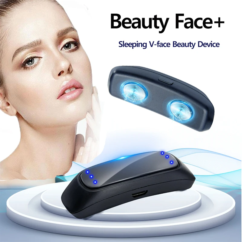 EMS V-Face Beauty Device Electric V- Face Shaping Massager Intelligent To Removing Double Chin Sleeping Beauty Device Face Shape