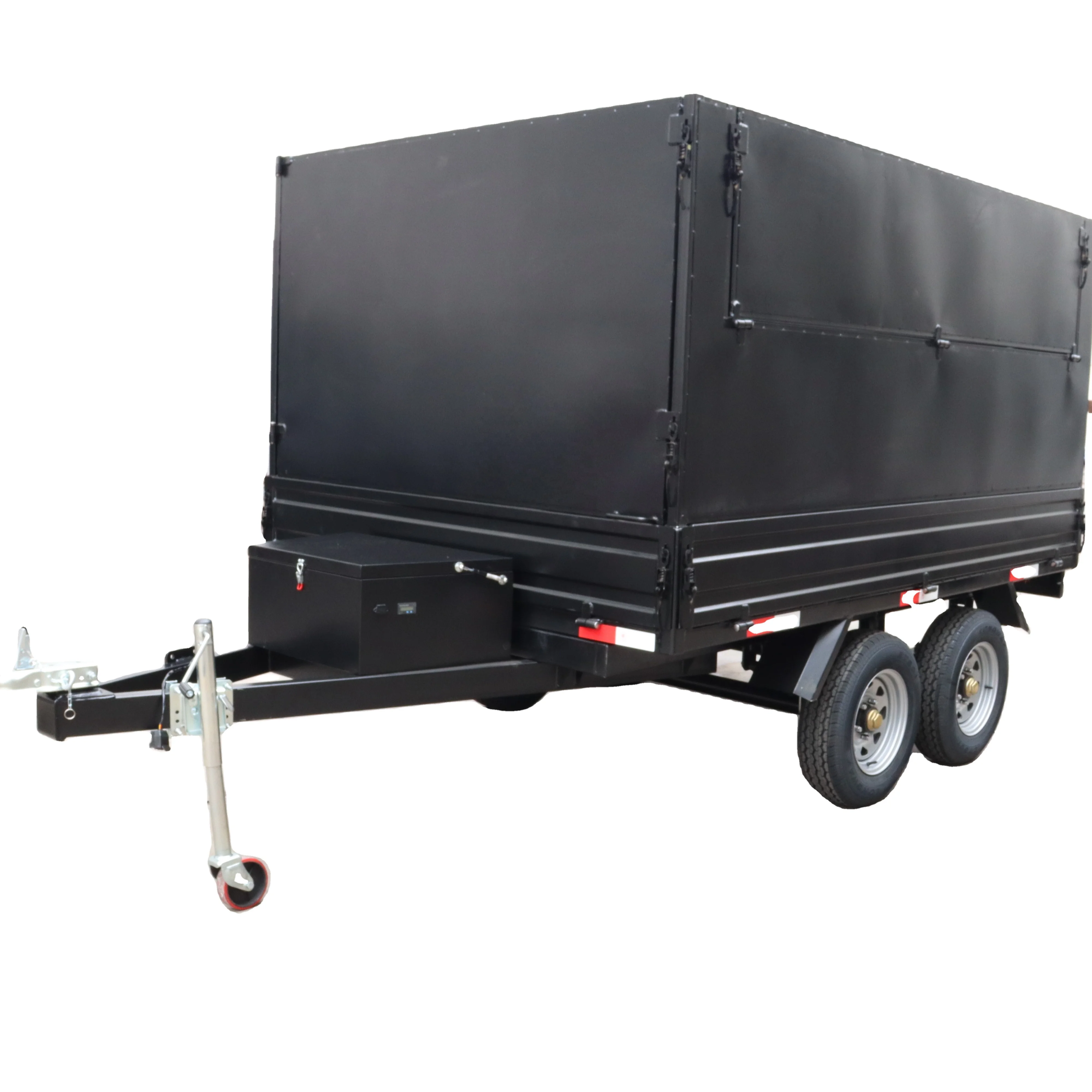 Highly Popular Hydraulic Dump Car Trailer Hot Sale for Farm & Engineering Hauling