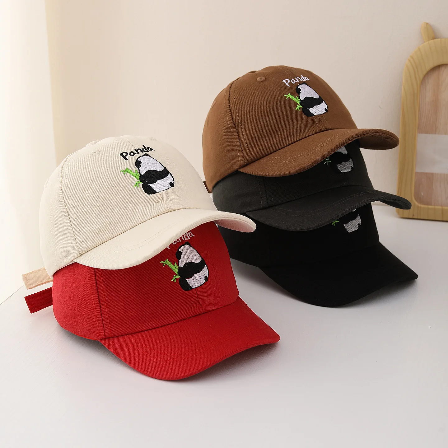 Kids Cartoon Baseball Hat Baby Autumn Winter Sun Hats  Sunscreen Visors Cute Panda Children Duck Tongue Cap