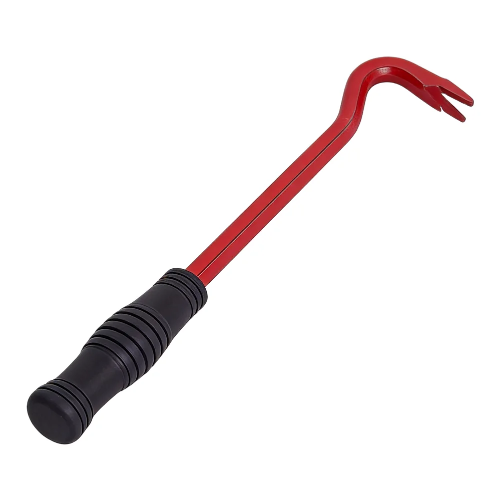 Heavy Duty Small Angled Pry Bar 300mm Crowbar Nail Puller Remover Tool with Secure Grip for Repair and Construction Use