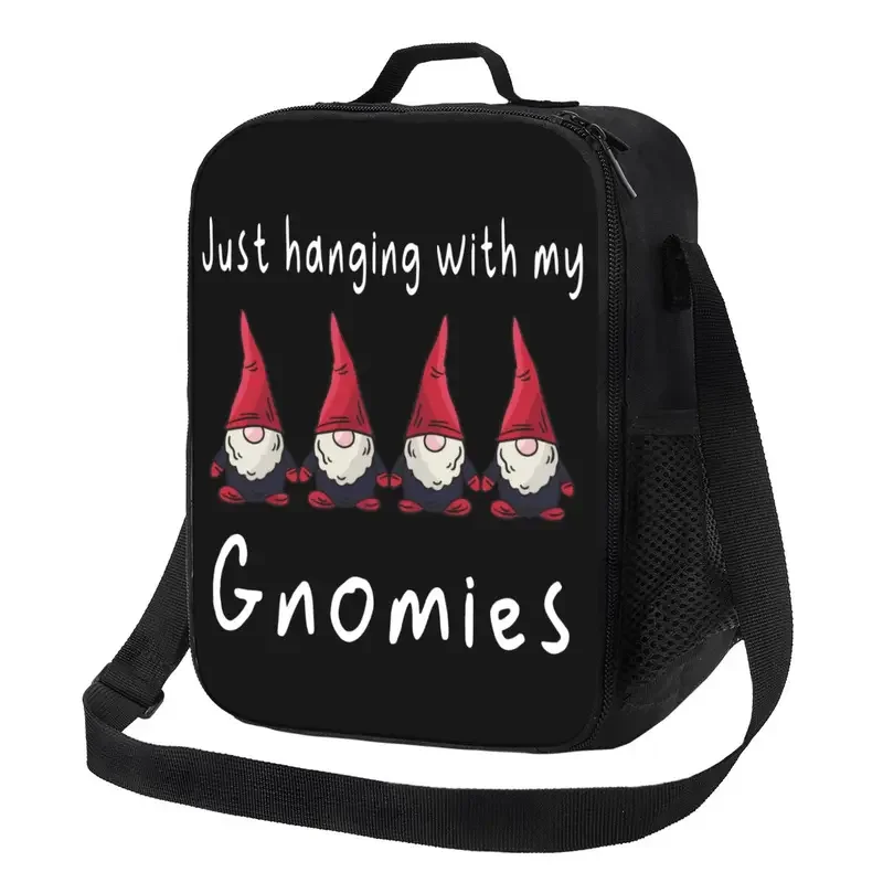 

Gnome Insulated Lunch Bags for Women Resuable Cooler Thermal Food Lunch Box Kids School Children