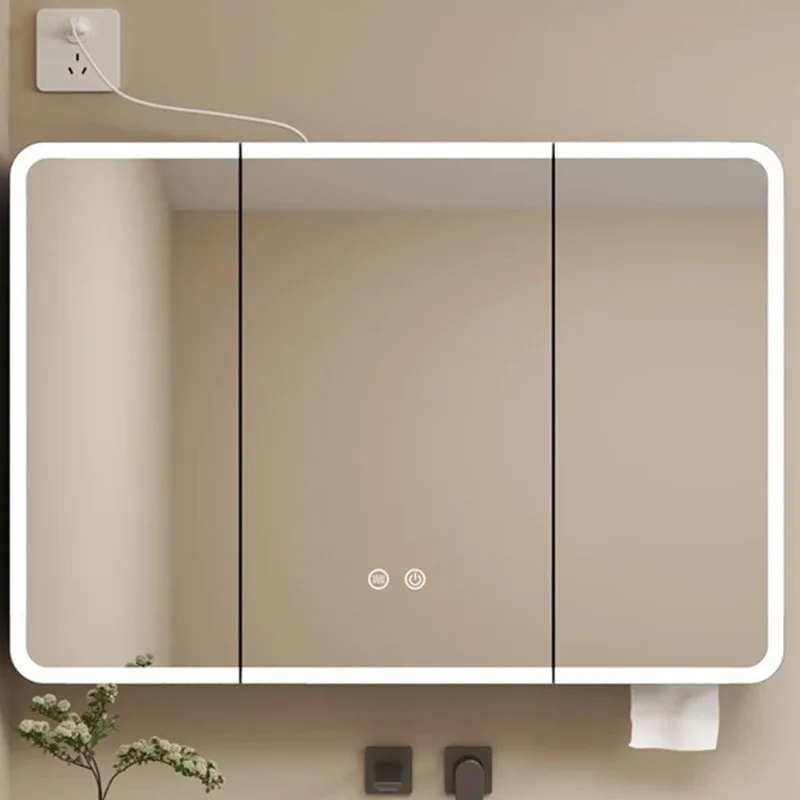 Modern Gabinete Home Furniture Accessories Storage Bathroom Cabinet Mirror Partitions Storage Organizer Cupboard Decorations