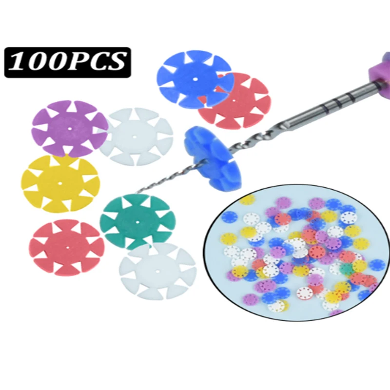 Dental Root Canal File Counter 100Pcs/bag Dental Endo Files Stoppers Flower Disinfection Silicone Marking Circle Dentistry