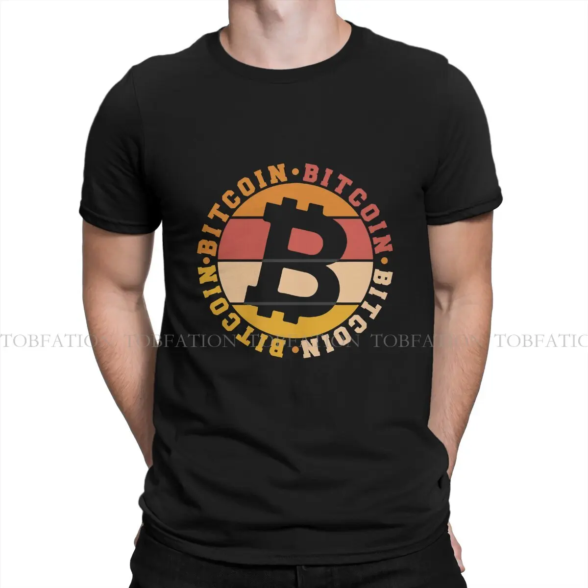 Gift Idea Crypto Hip Hop TShirt Vintage Bitcoin Cryptocurrency Creative Tops Leisure T Shirt Male Tee Special Gift Clothes