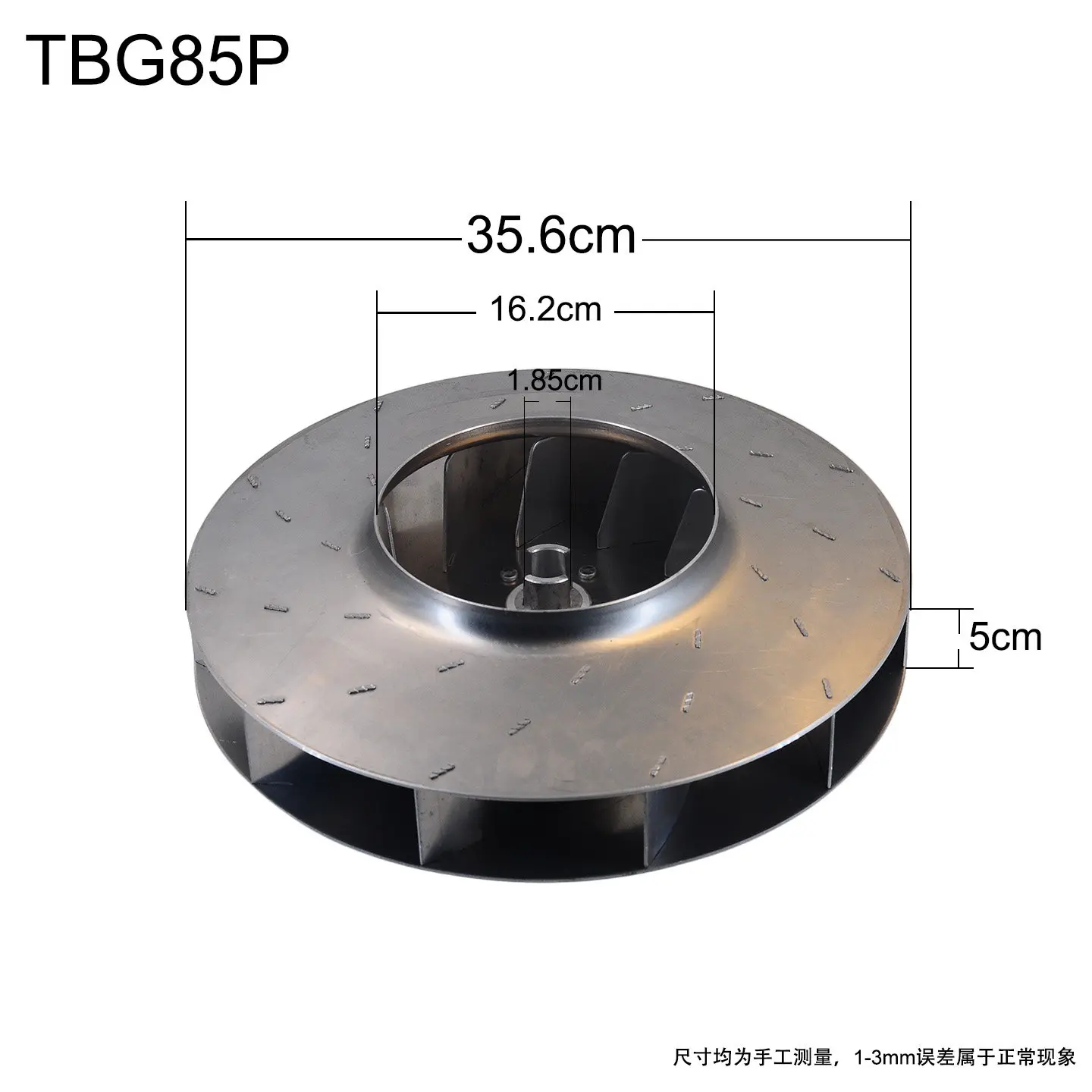 High Efficiency Metal Combustion Wheel BTG85P TBG210P Fuel Burner Impeller For Industrial Boiler Heating Burner Accessories