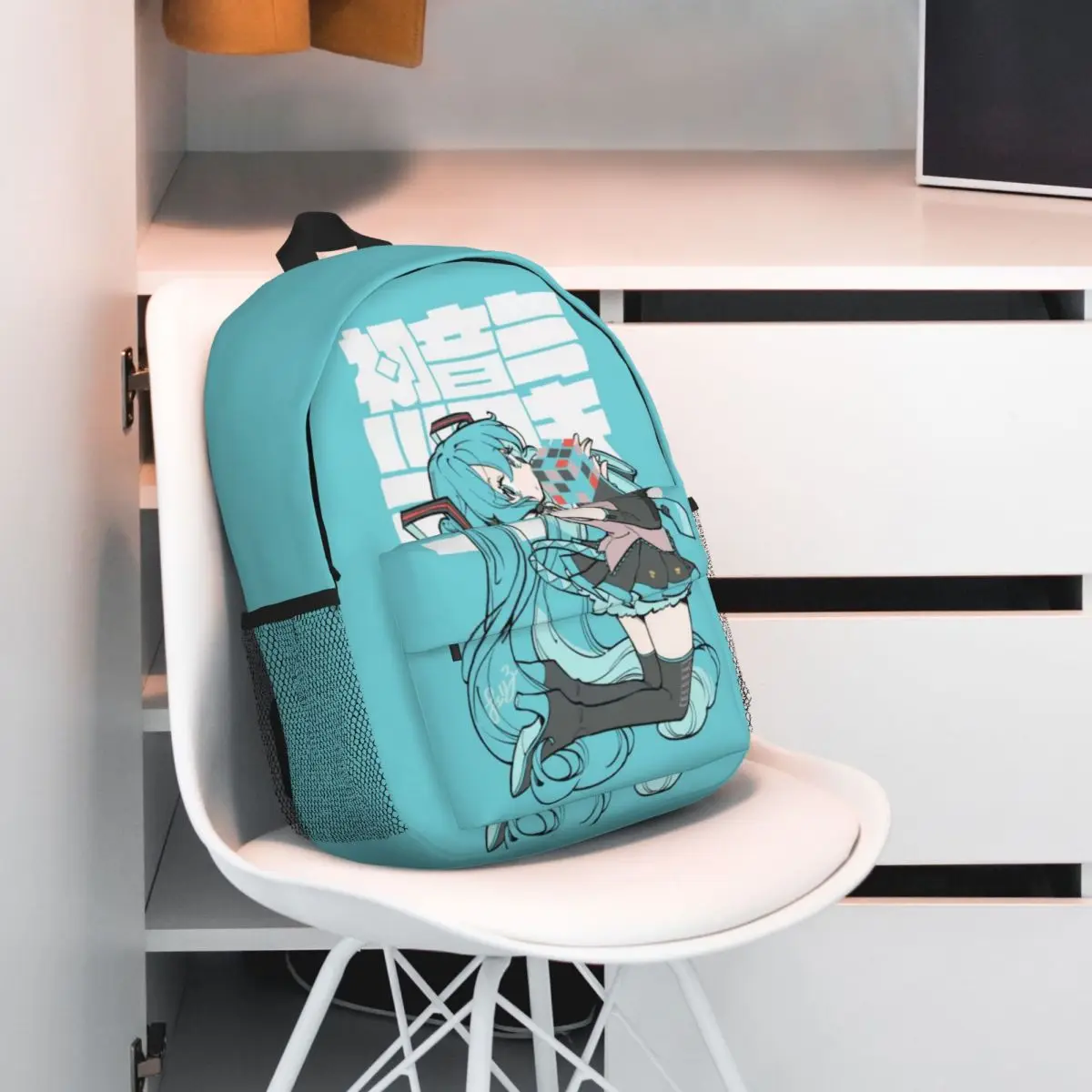 Hatsune Miku-mochila duradera de 15 pulgadas, diseño ergonómico ligero para mayor comodidad y comodidad