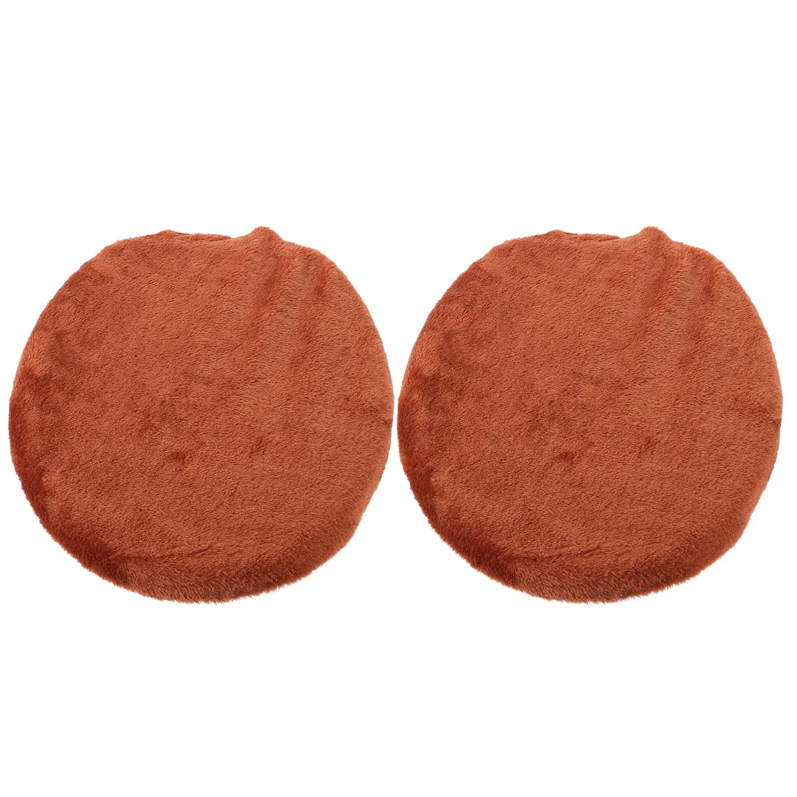 

Комплект из 2-х мягких теплых зимних декоративных чехлов для крышки унитаза, пылезащитные, машинная стирка, многоразовые, нескользящие, для круглых унитазов