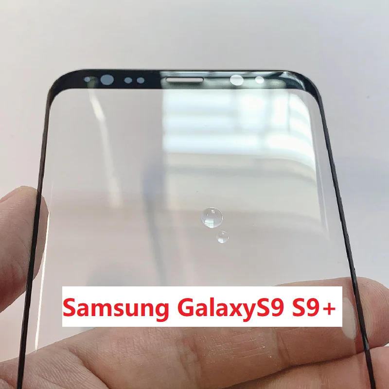 Layar Luar untuk Samsung Galaxy S9 5.8 " / S9 + 6.2" Panel Sentuh Depan Bagian Pengganti Reparasi Penutup Kaca Layar LCD + OCA