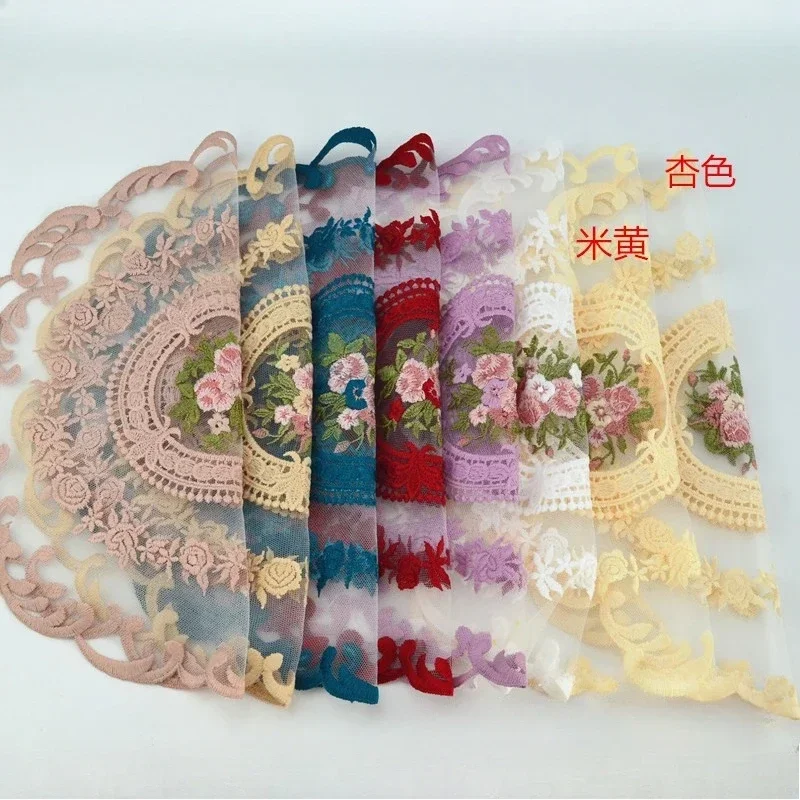 

식탁매New Retro Lace Placemat Table Cloth Cover Table Mat Anti-scald Pad Coffee Cups Coaster European Style Fabric Anti-Scald Table