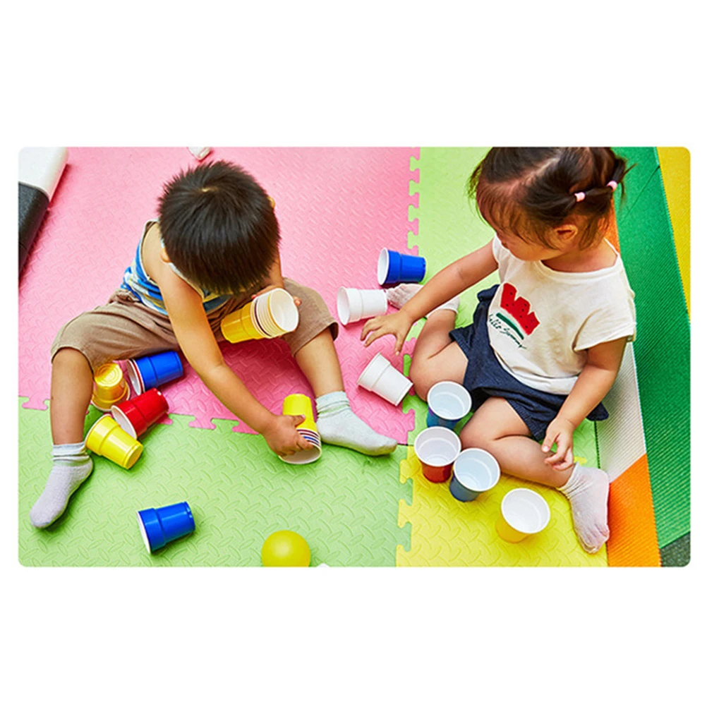 

30Pcs 200ml Colorful Thickened Plastic Party Cups for Adults Kids Disposable Hot Cold Cups Picnic Drinking Mugs (Yellow and Red