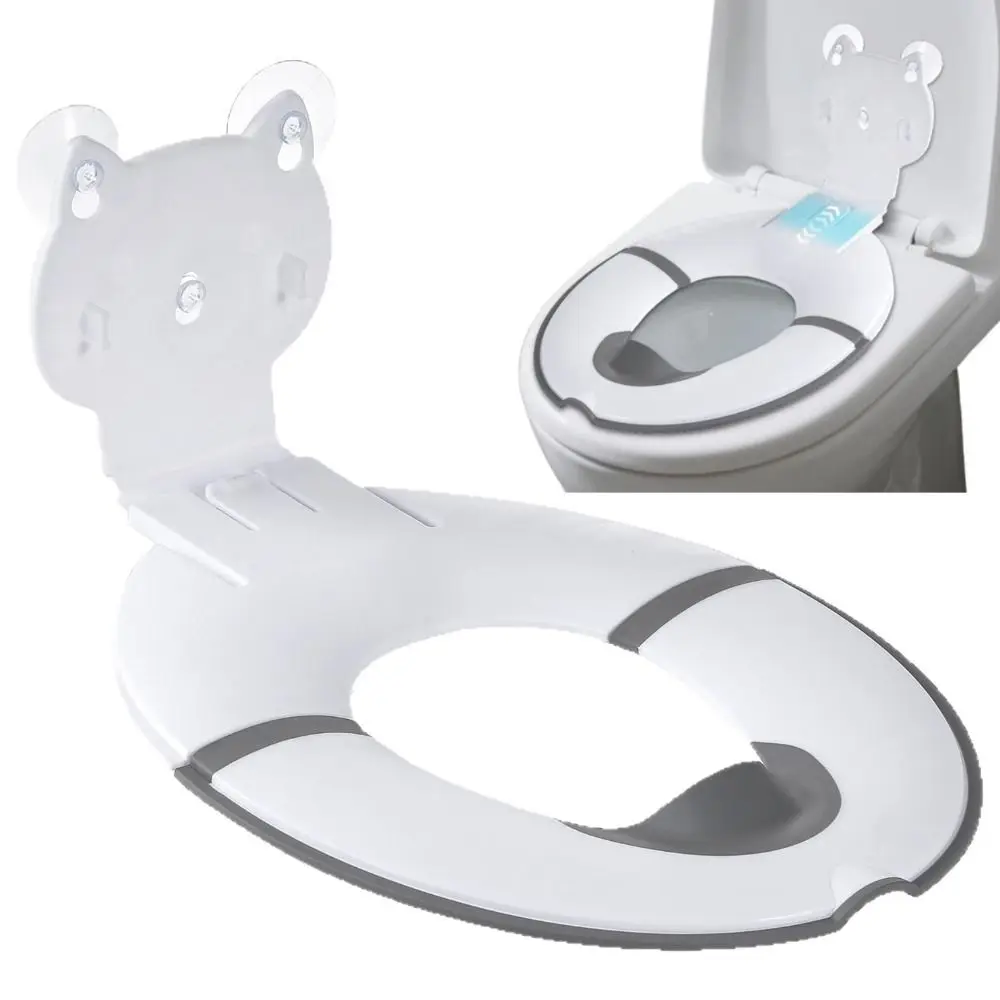 Splash-proof Baby Folding Potty Seat Universal Nonslip Children Potty Chair Pad Suction Cup Fixation Waterproof