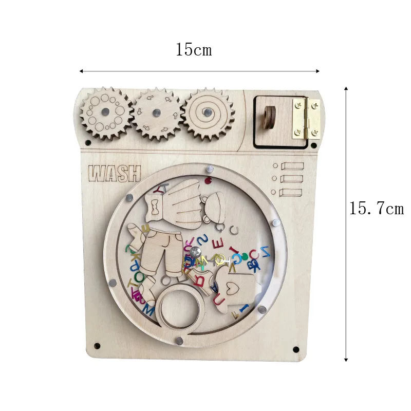 어린이용 비지 보드 몬테소리 DIY 장난감, 나무 비지 보드 액세서리, 조기 교육 학습 기술 게임, 어린이 선물 