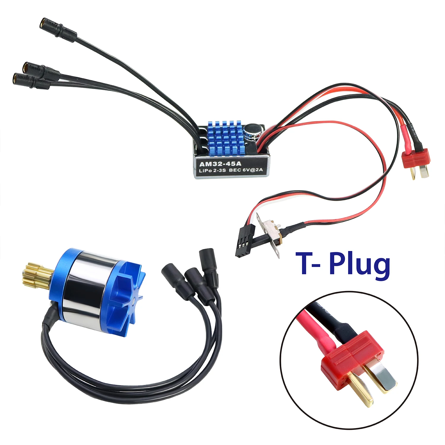 1/12 MN128 MN86 AM32 45A ESC 2830 2400KV Outrunner Brushless Motor T-Stecker-Regler für MN 128 RC Car Crawler Upgrade Zubehör