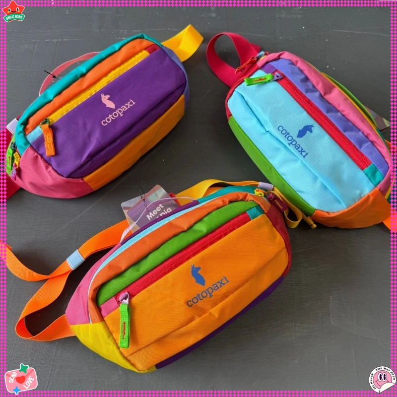 

Outdoor Backpack Large Capacity Wear Llama Bag 3L Outdoor Sports Breast Bag Crossbody Breast Bag Dopamine