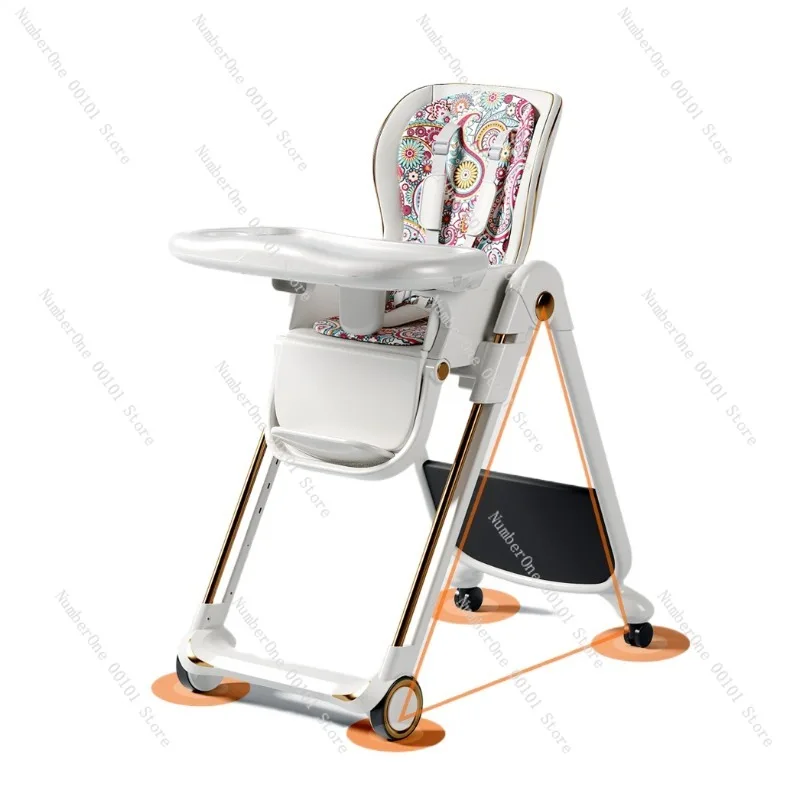 Baby Dining Chair Foldable Baby Home Multifunctional Portable Seat Children Eating Chair