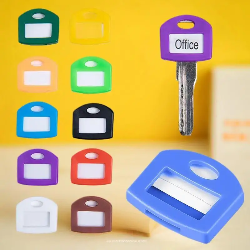 Silicone Key Covers 10 Pack Colorful Flexible Identifier Tags for Easy Key Organization and Quick ID at Home Office