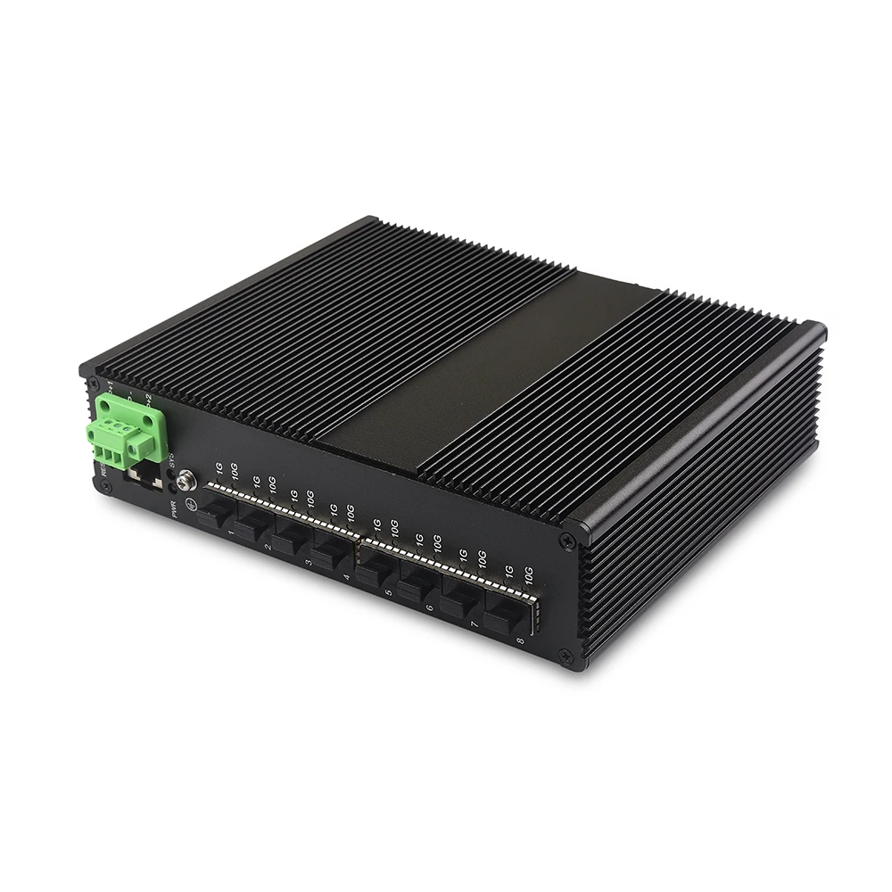 Industrial Layer 3 10g Switch 8 Port 10G Fiber Ethernet SFP+ Fiber Switch