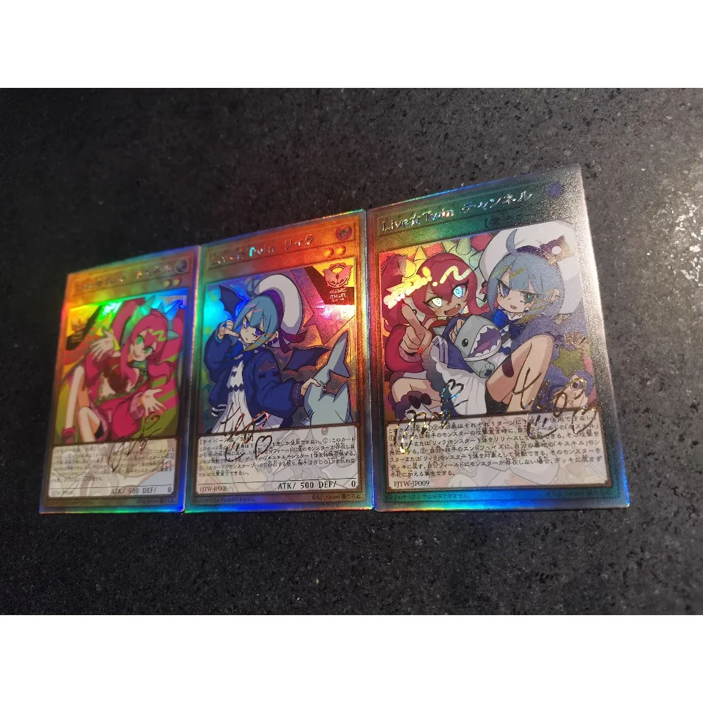 DIY Yu-Gi-Oh! Fuzichoco Live Twin Lil-la Ki-sikil Evil Twins Ki-sikil Lil-la Anime Peripheral Game Collection Card Holiday Gift