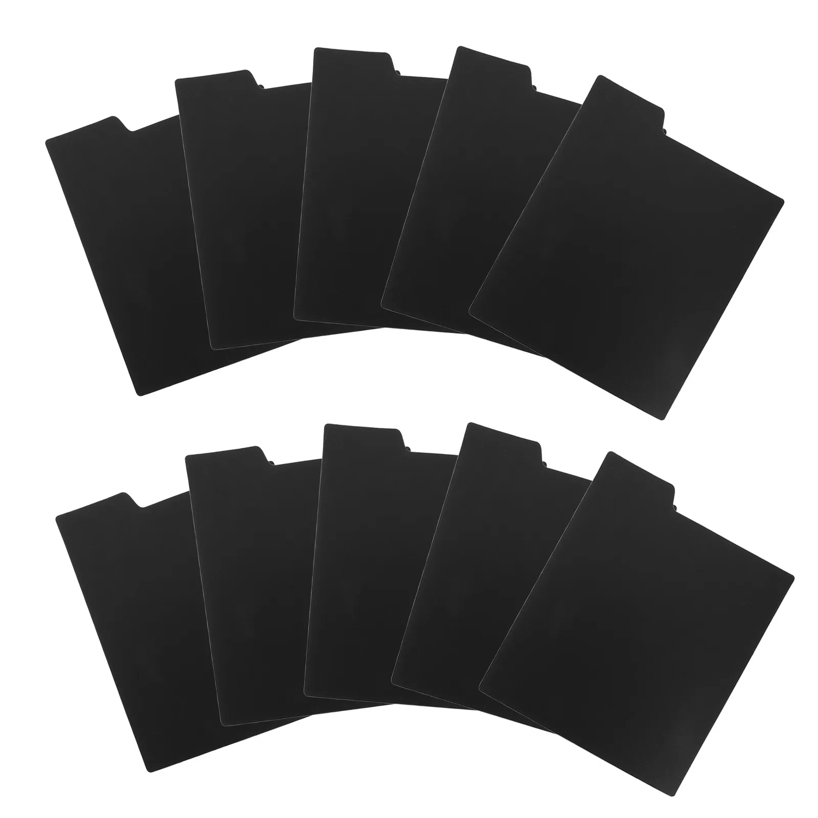 

10Pcs Vinyl Record Dividers Black 6x5 Inch Plastic Shelf Divider Cards for Easy Album Sorting Labeling and Archival Storage