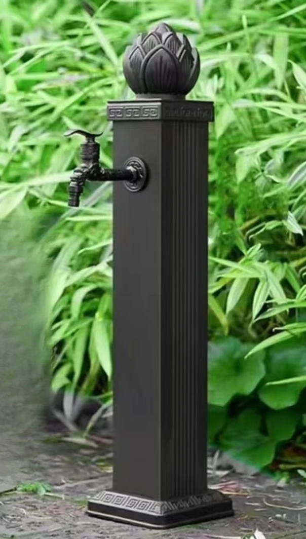 

Column railing, outdoor, courtyard, garden, water pile, antifreeze water, watering flowers, new, rusted landscape