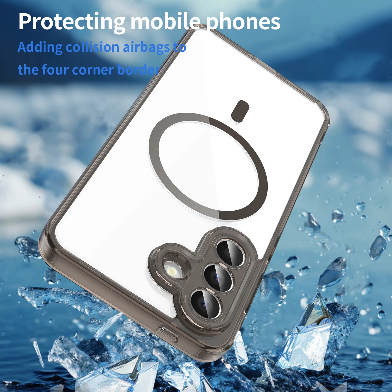 Flexible Magnetic Wireless Charging Transparent Case For Samsung Galaxy A57 A37 A27 A17 5G Cover Shell Fundas Coque view 5