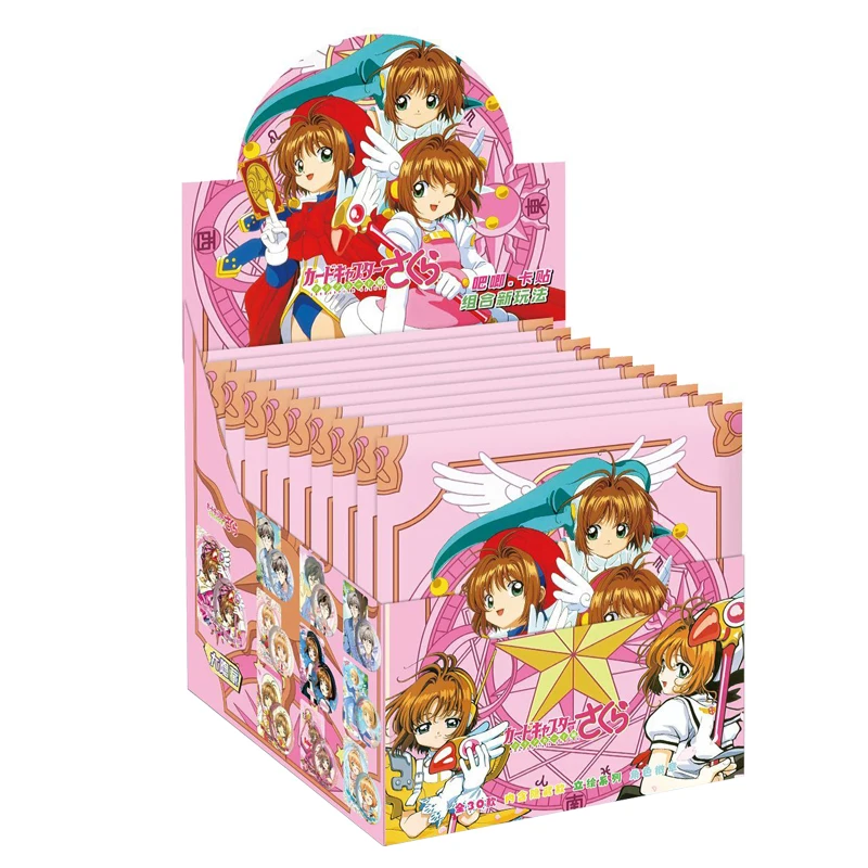 Caja Sorpresa de Pin Metálico de 75mm de Cardcaptor Sakura con Pegatina, Regalo Coleccionable para Fans del Anime