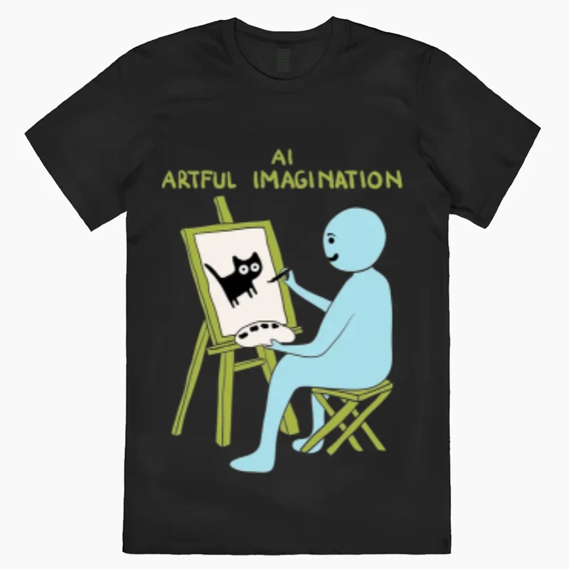 Women's Cotton T-shirt Cartoon Character Cat Print Casual Simple Short Sleeve Unisex Top 2024 New Casual Design Top