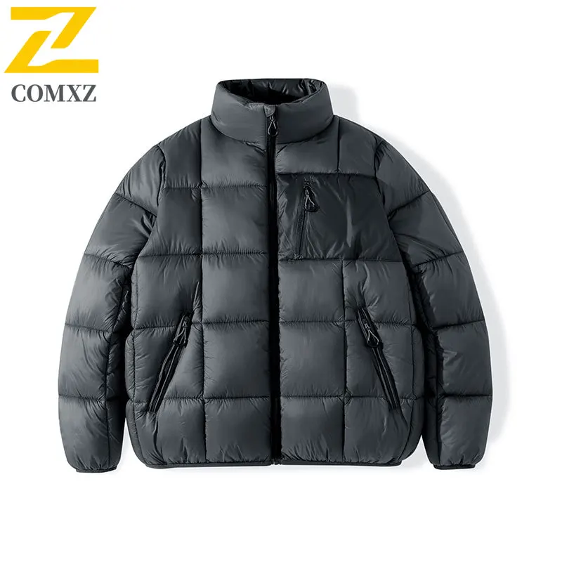 Male Parka Winter Fashion Thickened Hiking Wool Waterproof Coat Outdoor Windproof Warm Cold Weather Streetwear Padding Coat