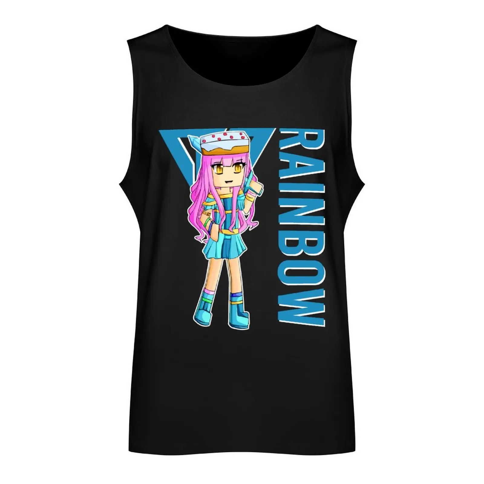 Rainbow gamer Itsfunneh Funneh Krew gamer fan art 2022 Tank Top Men's tops summer clothes Body man