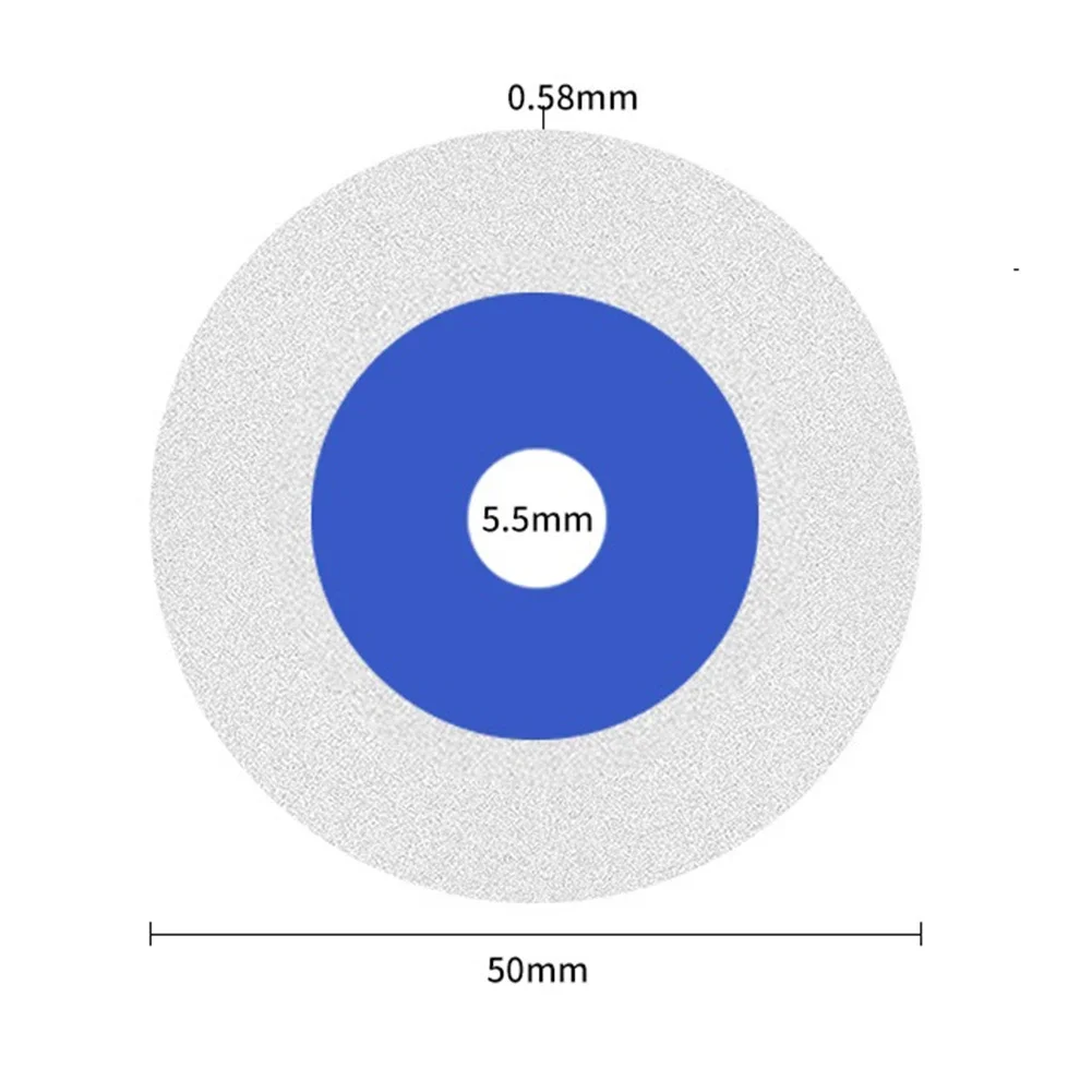 1PC/5PCS 50mm Emery Saw Blade Cutting Disc Glass Tiles Cutting Blades​ ​for Polishing Cutting Circular Saw Blade