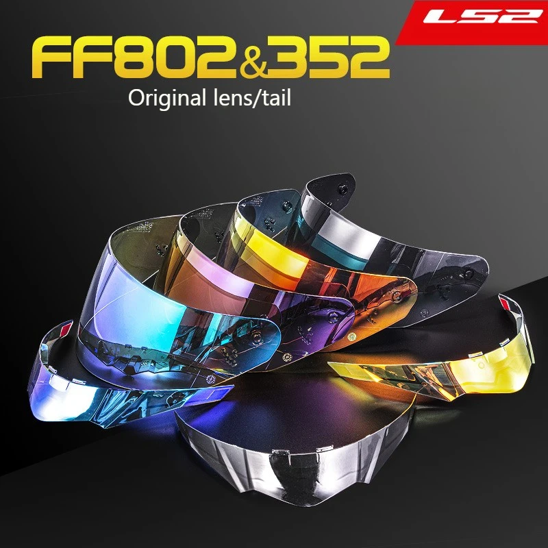 

LS2 FF802 FF352 Original Motorcycle Helmet Color Lenses Color Tail Anti-Fog Sheet Viceras Para Casco Helmet Visor
