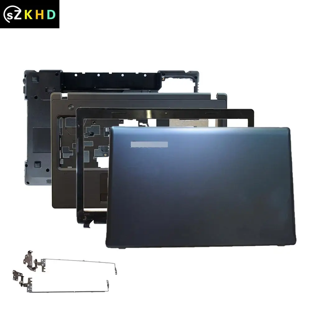 

New Laptop LCD Back Cover/Front Bezel/Hinges/Palmrest/Bottom Base Lower Shell With HDMI For Lenovo G570 G575 G575GX G575AX