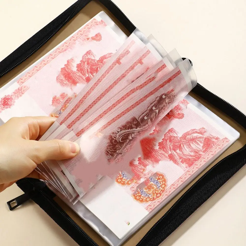 PUレザー製節約バインダー財布収納予算プランナー予算バインダー（ロック付き現金封筒付き貯蓄ハンドブック）