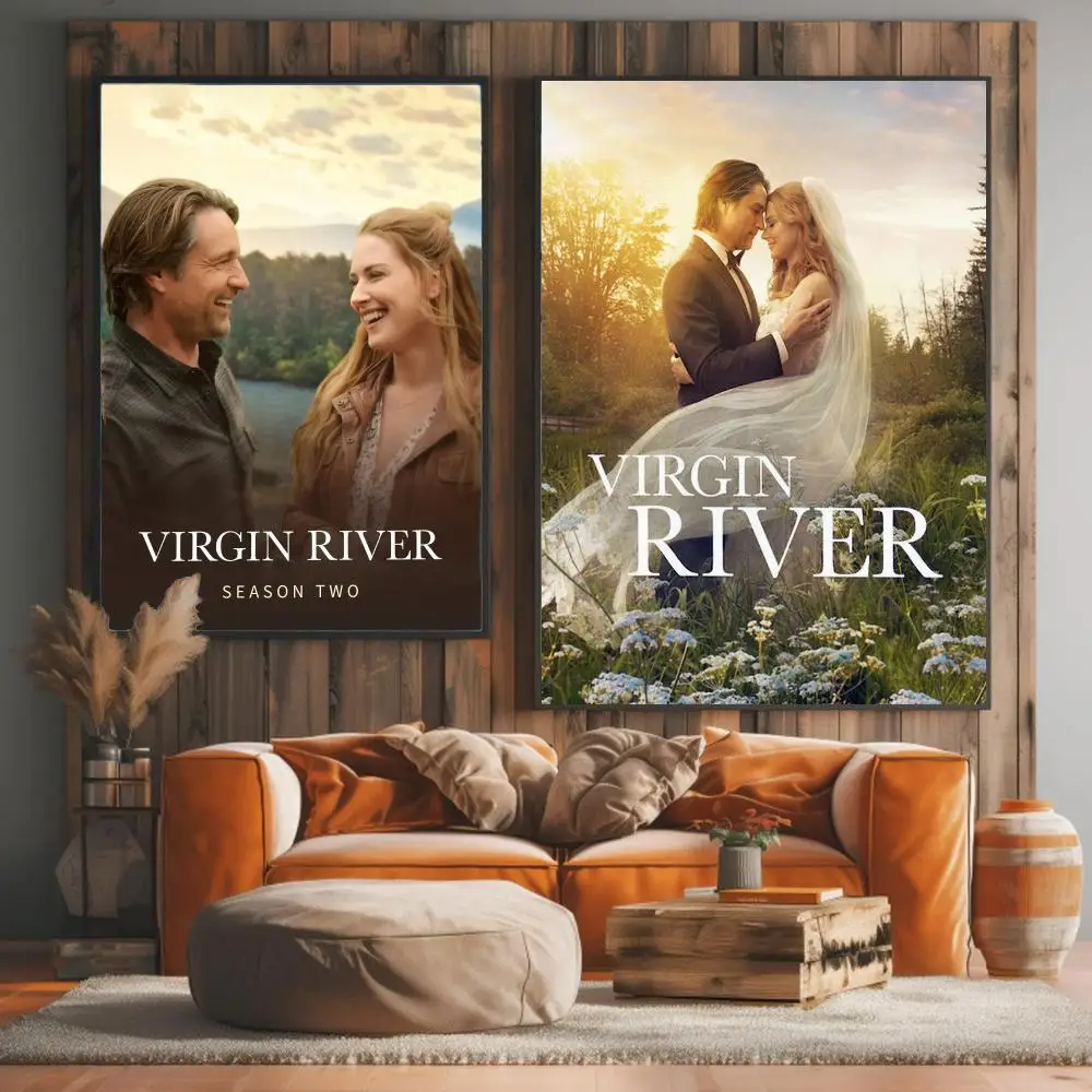 tv series V-Virgin River-R Painting Calligraphy Artwork for Living Room Bedroom Office Home Decor