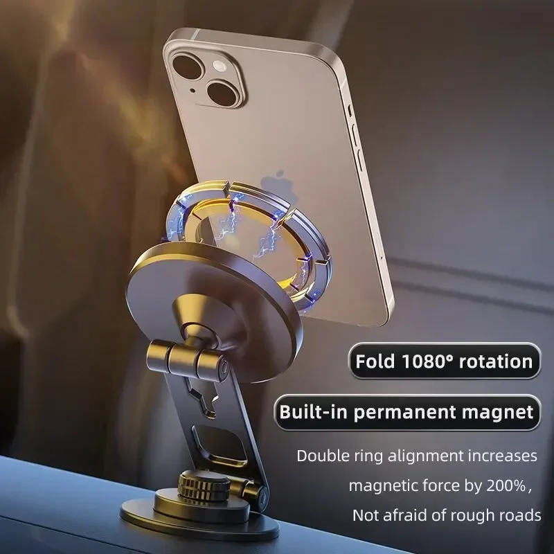 Magnetic Car Phone Holder Stand Magnet Car Mount Support GPS Mobile Bracket in Car For Magsafe iPhone 15 14 13 12 Samsung Xiaomi